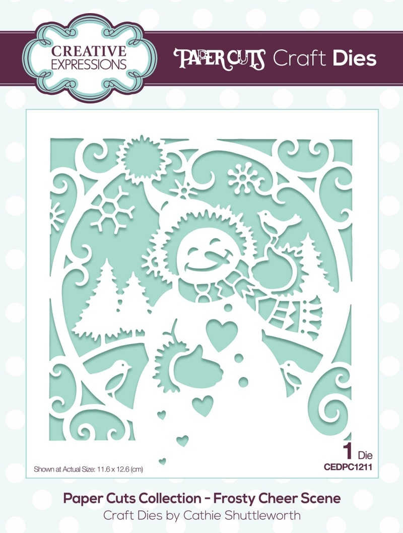 Creative Expressions Paper Cuts Frosty Cheer Craft Die