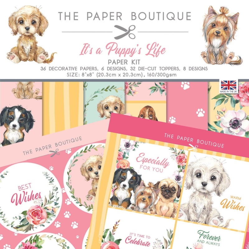The Paper Boutique It's A Puppy's Life 8X8 Paper Pad