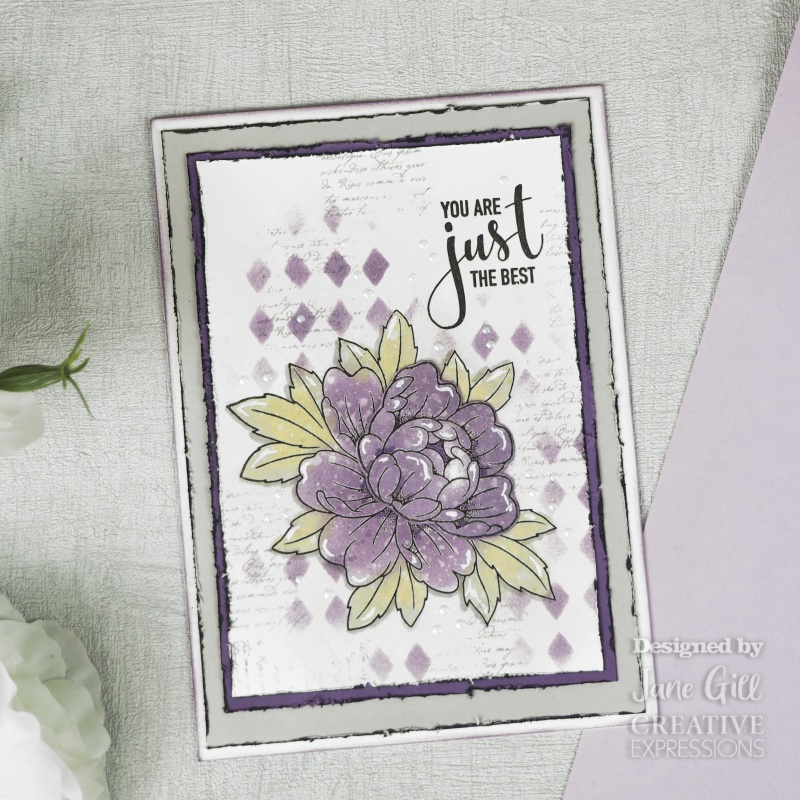 Woodware Clear Singles Just The Best 4 In X 6 In Stamp