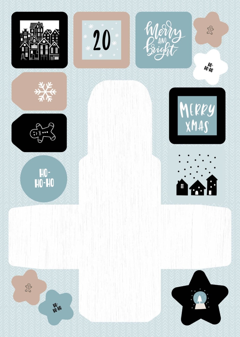 Sl Die Cut Block Advent Calendar Scandinavian Christmas Essentials 294X210x7mm 27 Sh Nr.29