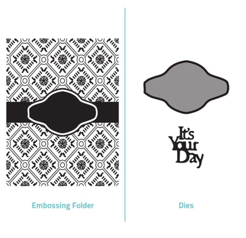 Embossing Folder 2 In 1 Set - Its Your Day