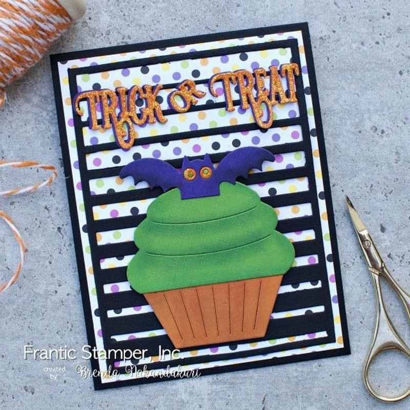 Frantic Stamper Precision Die - Cupcake And Halloween Toppers #1
