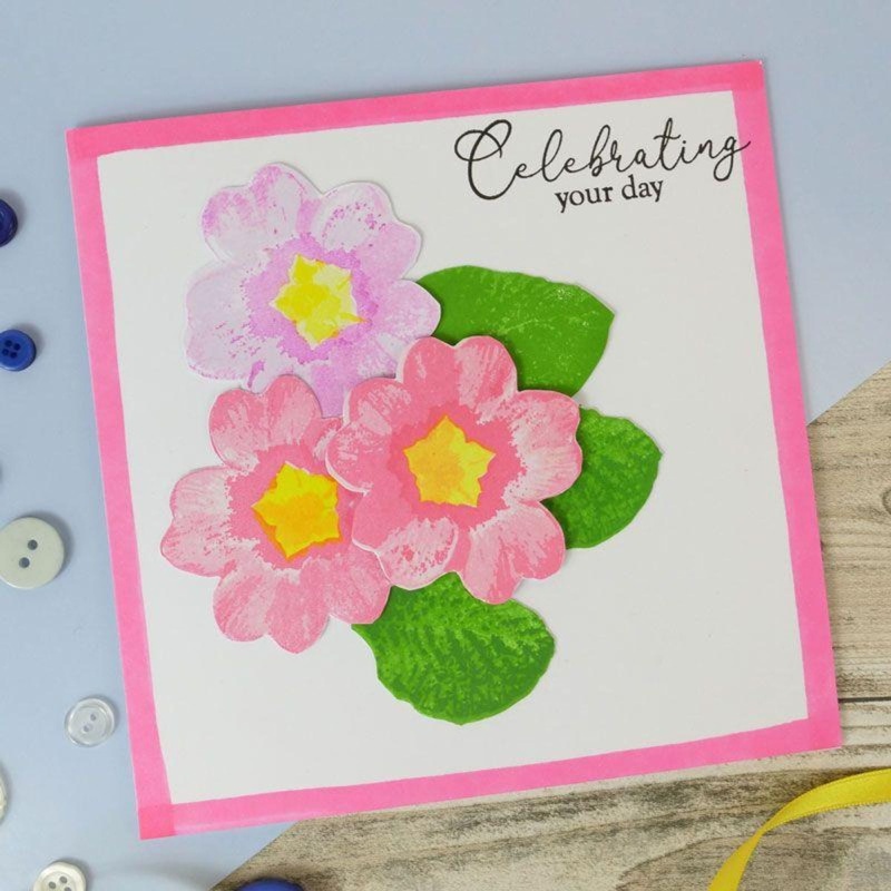 For The Love Of Stamps - Layering Primrose A5 Stamp Set