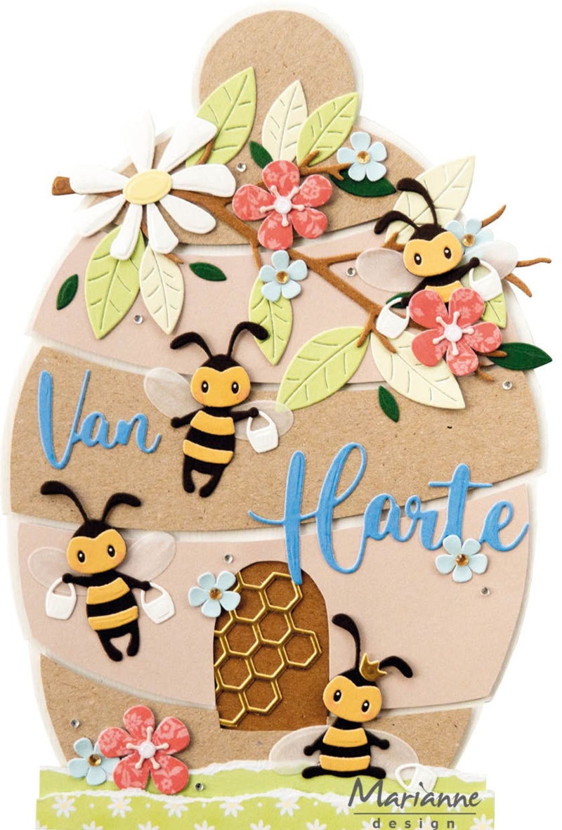 Marianne Design Craftables Die - Art Texture Honeycomb