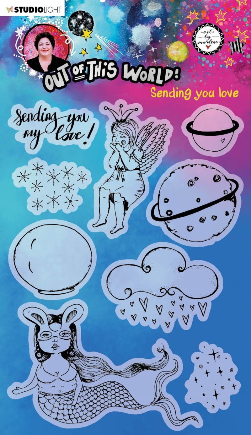 Abm Clear Stamp Sending You Love Out Of This World 148X210mm Nr.72