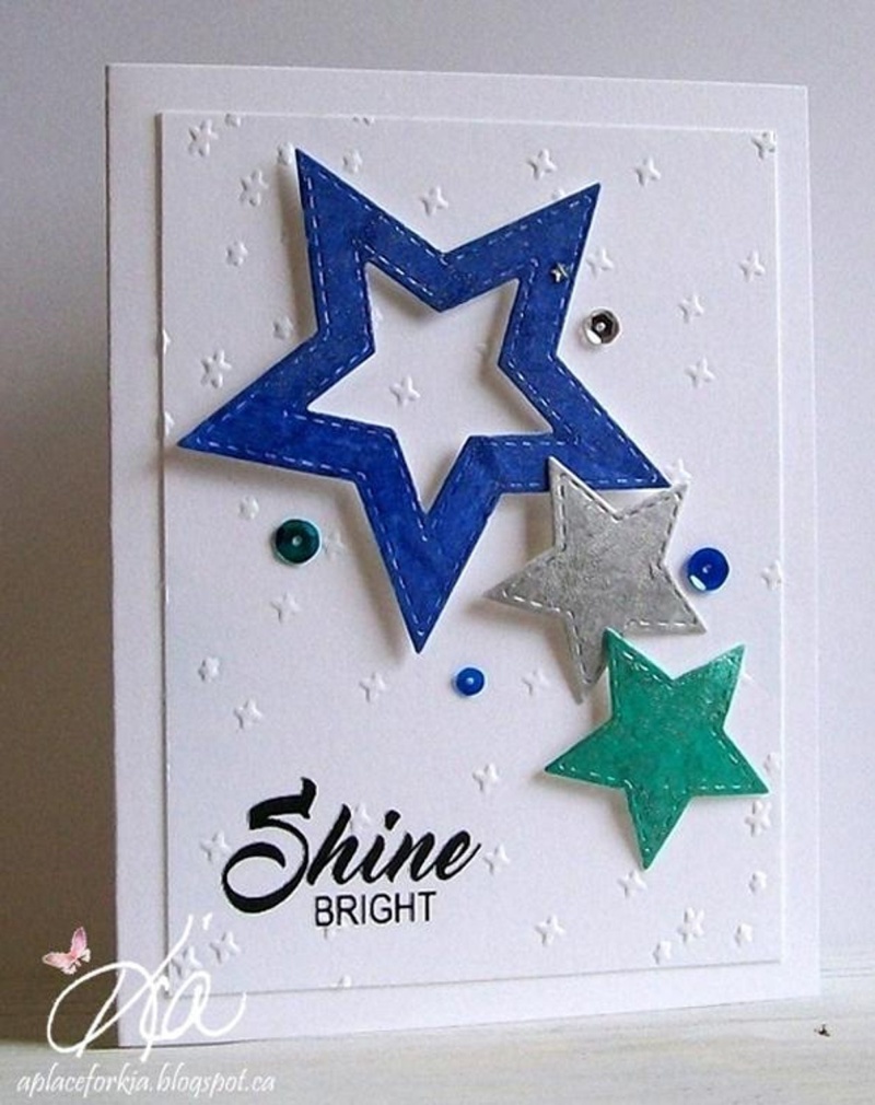 Frantic Stamper Precision Die - Small Stitched Stars