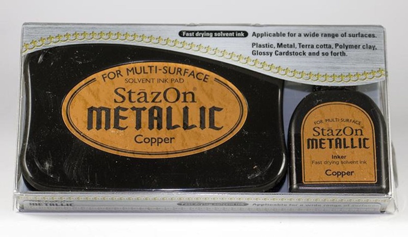 Tsukineko StazOn Metallic Ink Pad - Copper