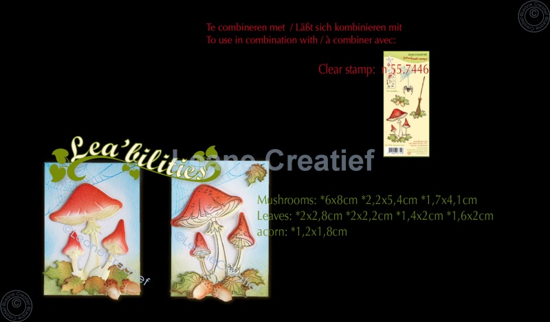 Lea’Bilitie Autumn - Mushrooms Cut And Embossing Die