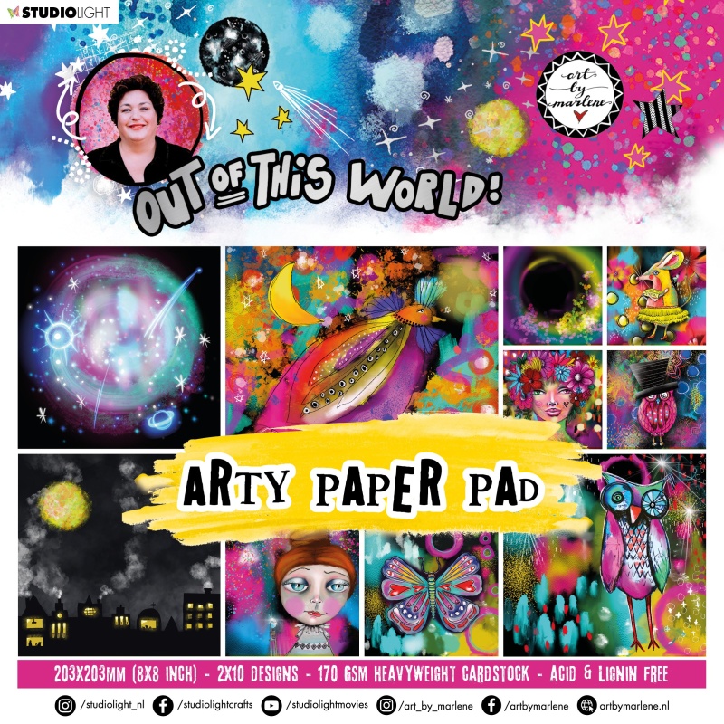 Abm Paper Pad Out Of This World 200X200mm 20 Sh Nr.16