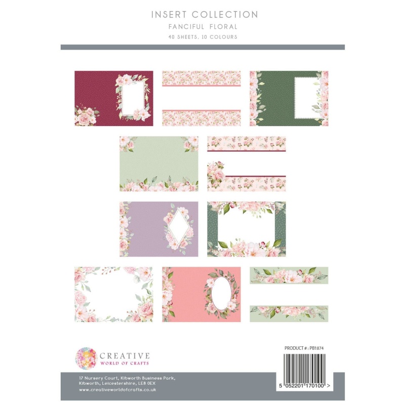 The Paper Boutique Fanciful Florals Insert Collection
