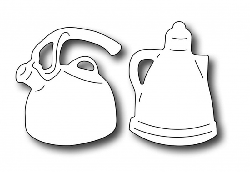 Frantic Stamper Precision Die - Tea Kettle & Coffee Pot