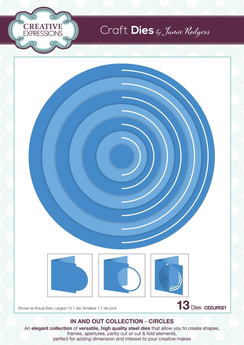 Creative Expressions Jamie Rodgers In And Out Collection Circles Craft Die