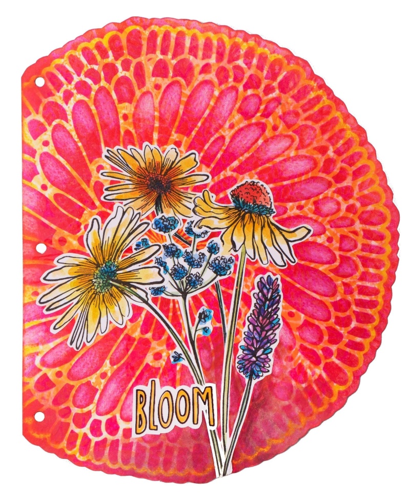 Abm Mask Floral Wheel Back To Nature 200X200x1mm 1 Pc Nr.83