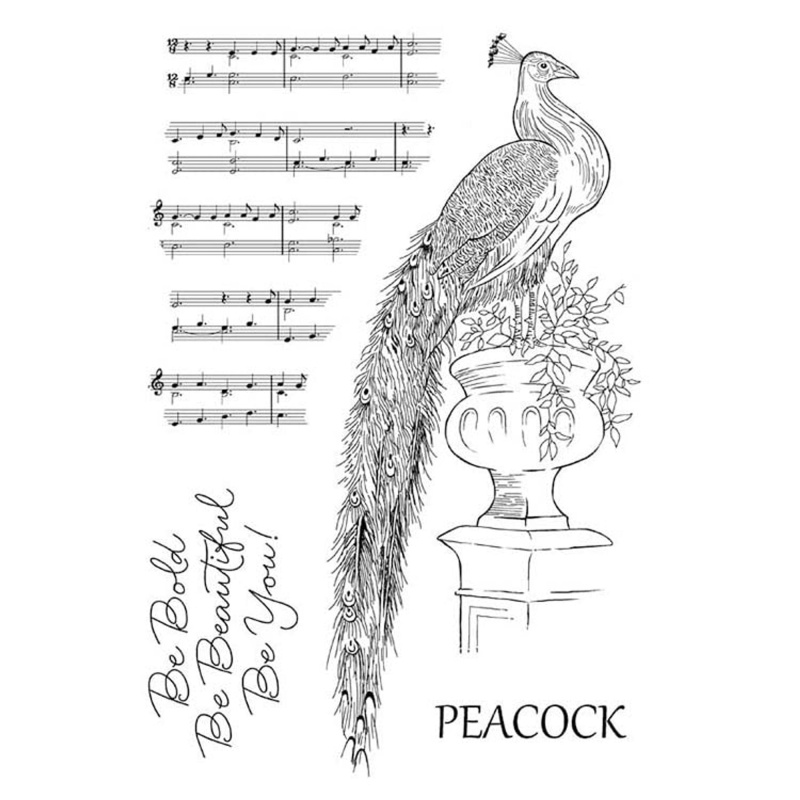 Woodware Clear Singles Magnificent Peacock