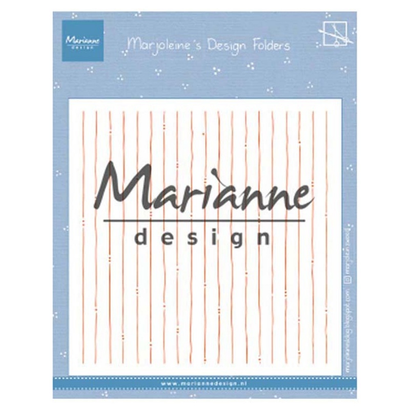 Marianne Design Embossing Folder Marjoleine's Stripes
