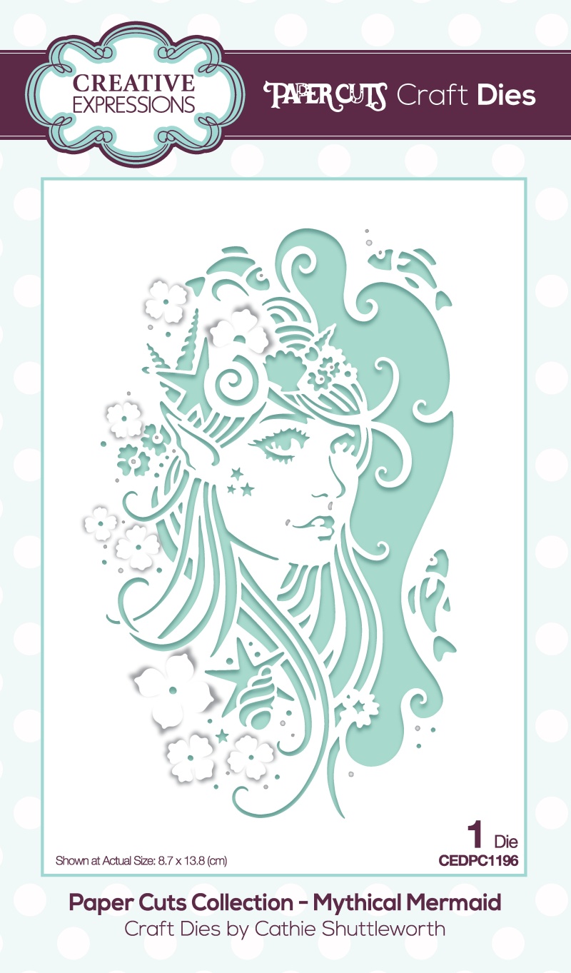 Creative Expressions Paper Cuts Mythical Mermaid Craft Die