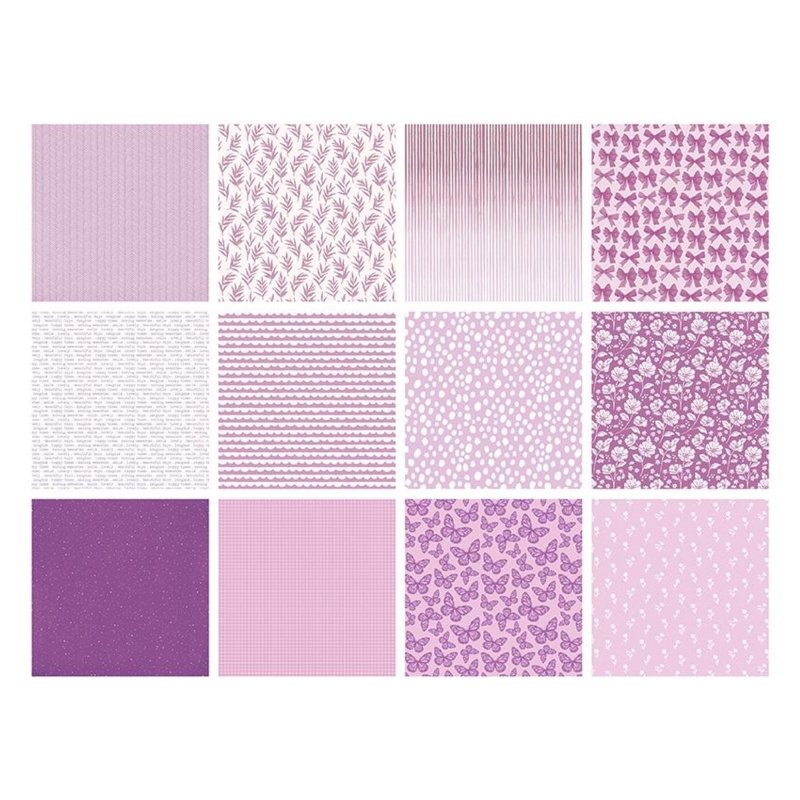 The Paper Boutique Everyday - Shades Of - Purple 8 In X 8 In Pad