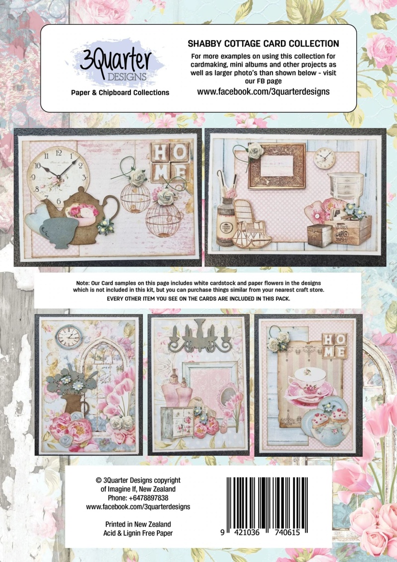 3Quarter Designs - Card Collection - Shabby Cottage