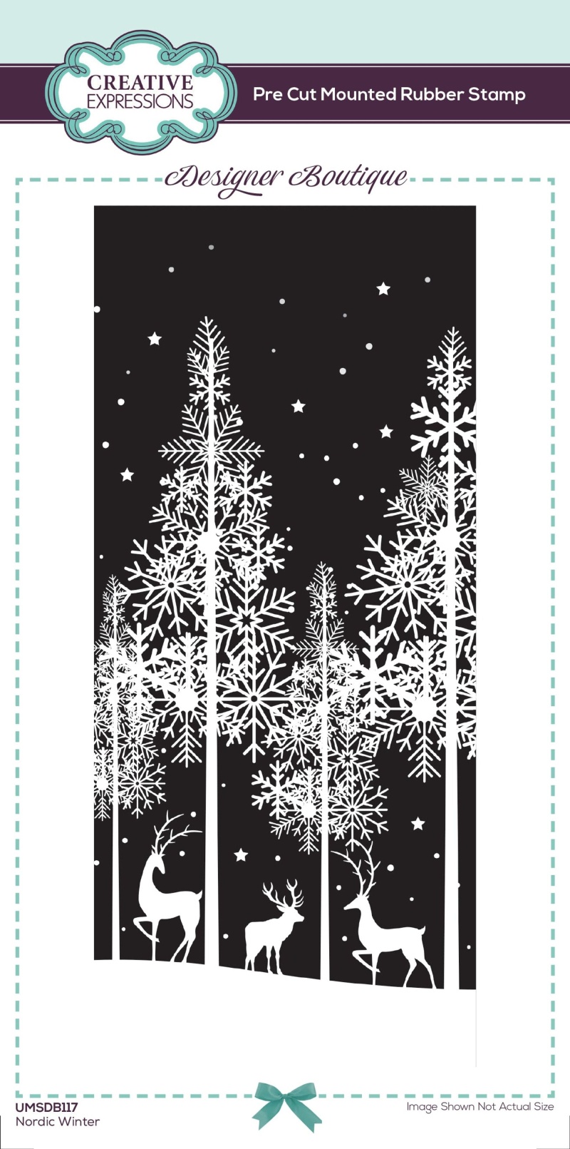 Creative Expressions Designer Boutique Nordic Winter Dl Rubber Stamp