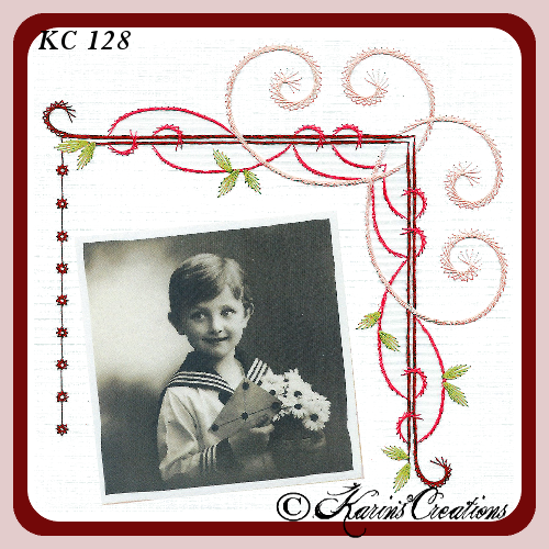 Kc Embroidery Pattern - Corner Square
