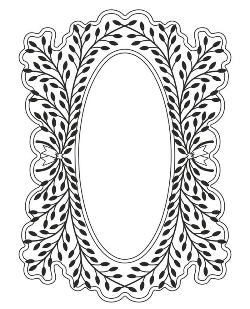 Laurel Flourish Stamp