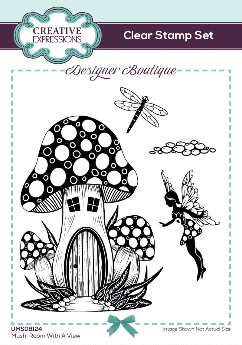 Creative Expressions Designer Boutique Mush-Room With A View 6 In X 4 In Clear Stamp Set
