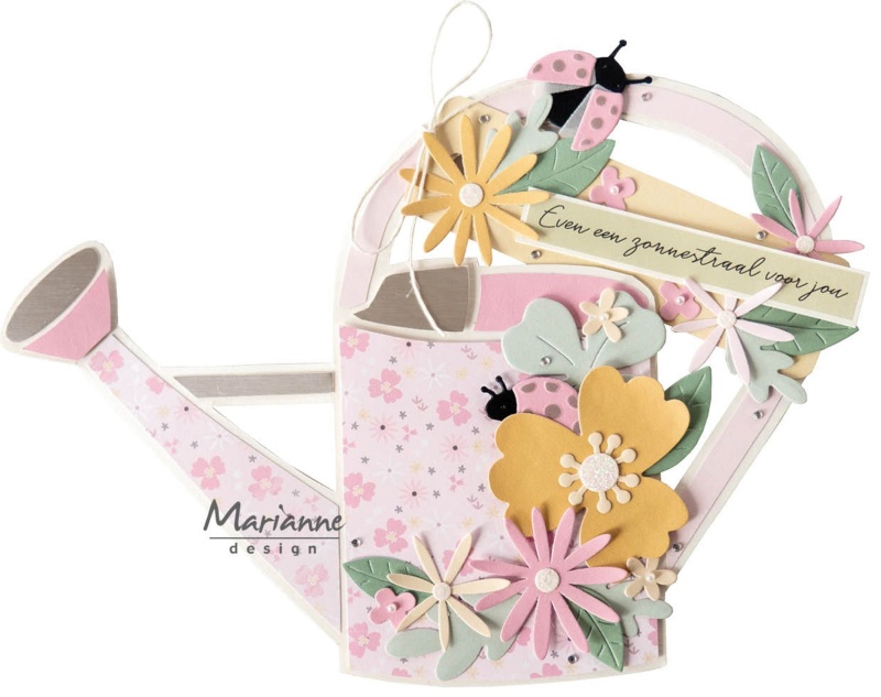 Marianne Design Craft Stencil - Watering Can By Marleen