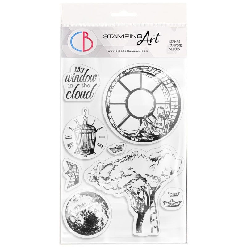 Ciao Bella Clear Stamp Set 4"X6" Windows In The Cloud