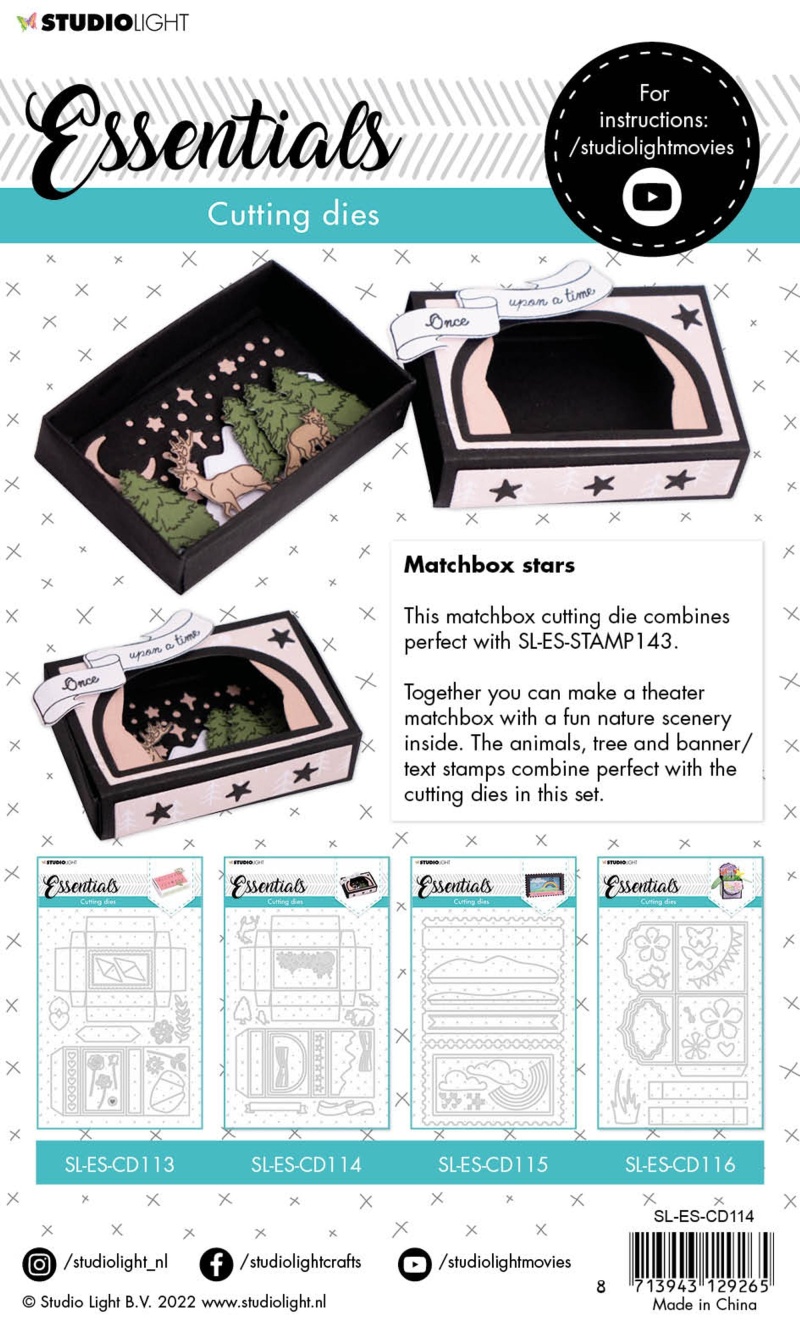 Sl Cutting Die Matchbox Essentials 148X210x1mm 1 Pc Nr.114