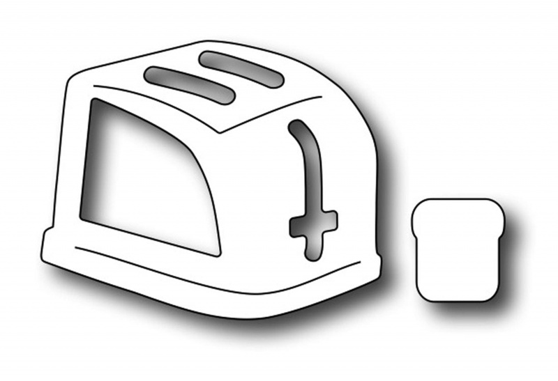Frantic Stamper Precision Die - Retro Toaster