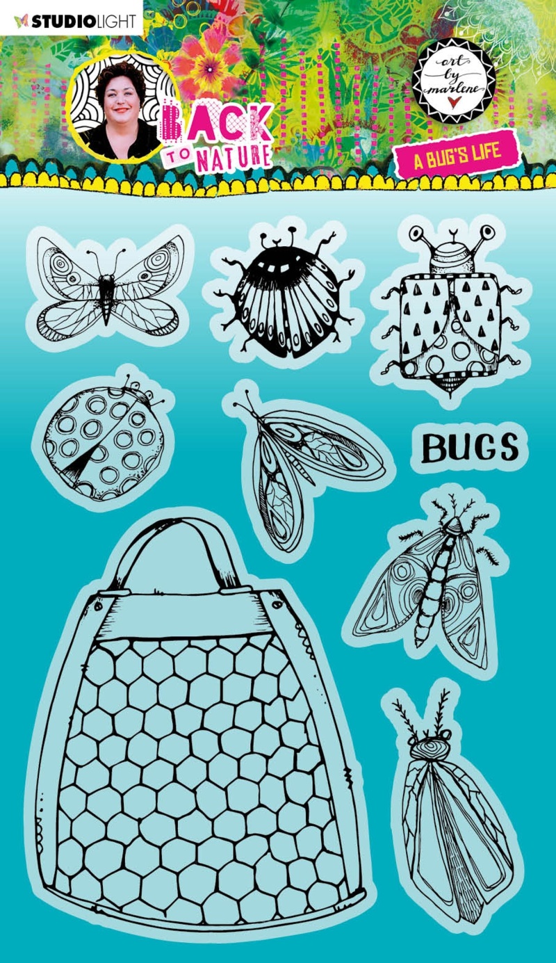 Abm Clear Stamp A Bug's Life Back To Nature 148X210x3mm 9 Pc Nr.151