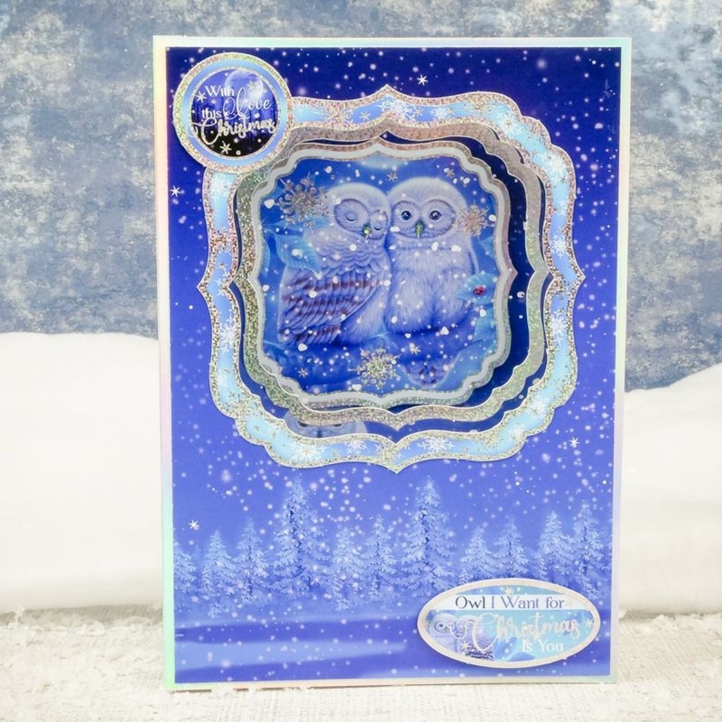 Owl I Want For Christmas Luxury Topper Set