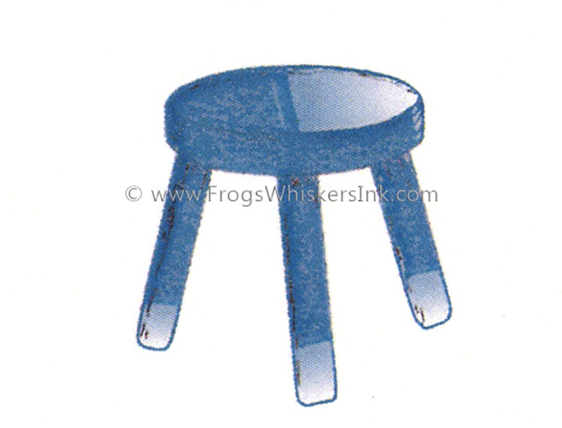 Frog's Whiskers Ink Stamp - Milking Stool