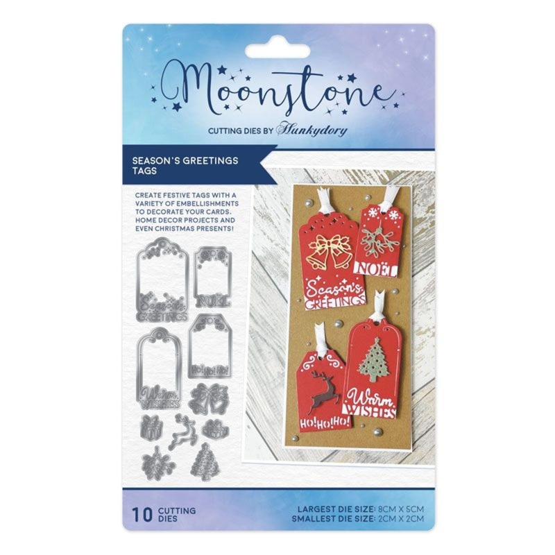 Moonstone Dies - Season's Greetings Tags