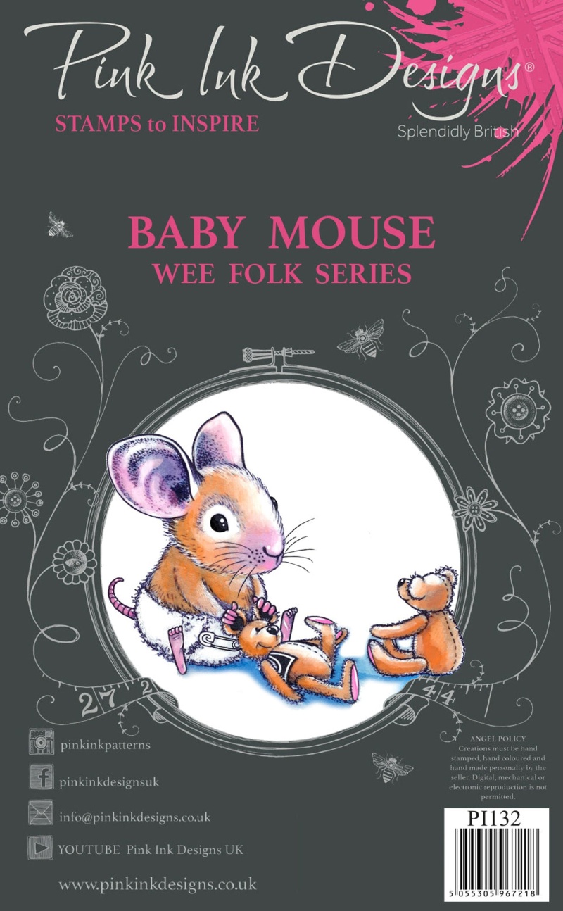 Pink Ink Designs Baby Mouse A7 Clear Stamp