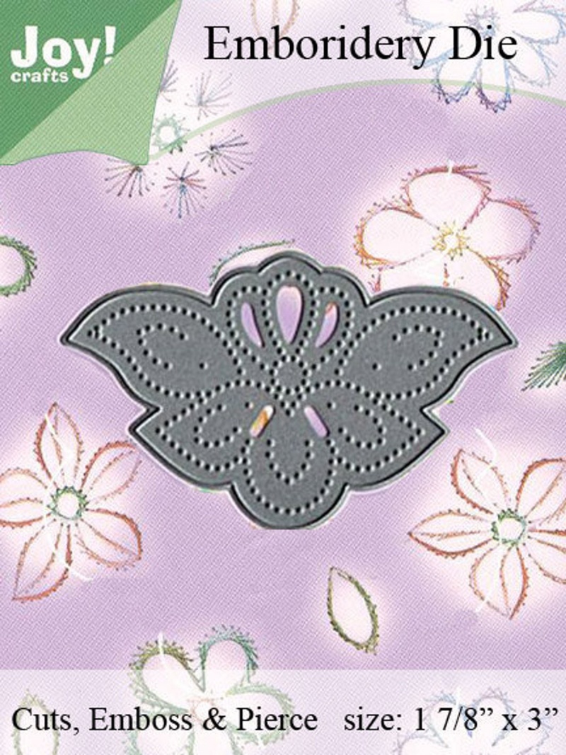 Joy! Crafts Dies - Embroidery On Paper - Corner Scalloped