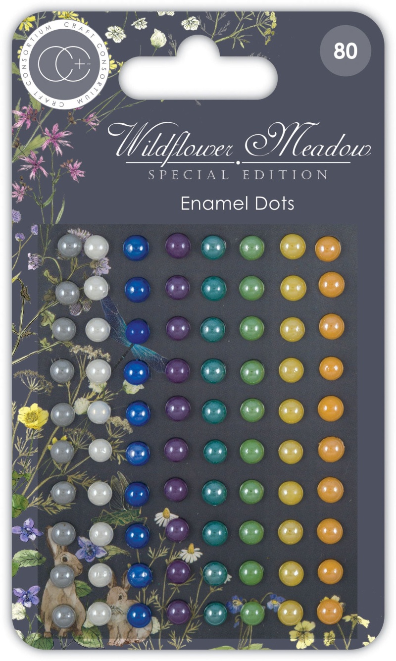 Craft Consortium Wildflower Meadow - Se - Enamel Dots