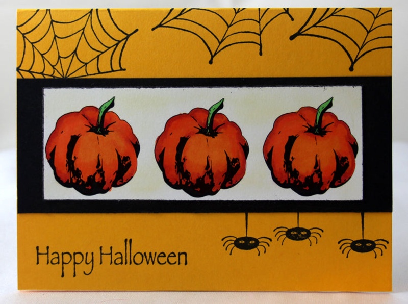 Frog's Whiskers Ink Stamp - Abstract Pumpkin