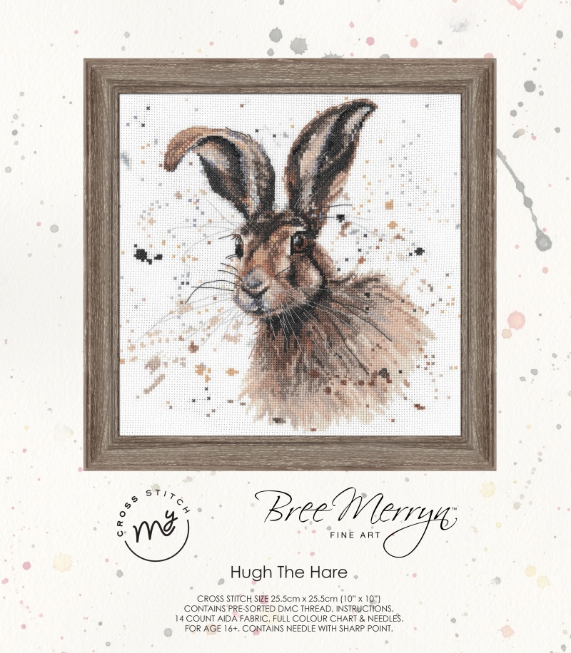 Bree Merryn Counted Cross Stitch Kit Hugh The Hare
