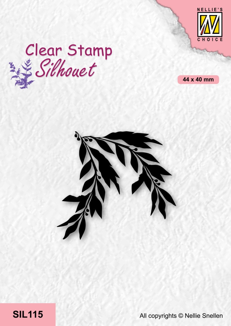 Nellie's Choice Clear Stamp Silhouette - Willow Branch