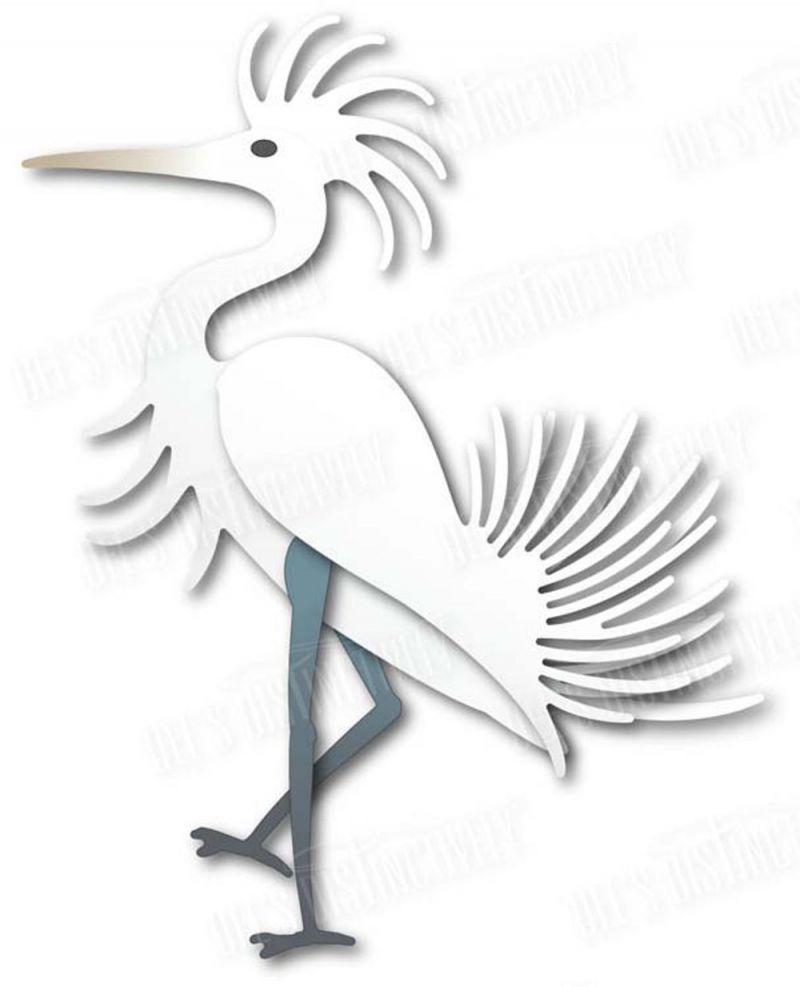 Dimensional Die - Snowy Egret