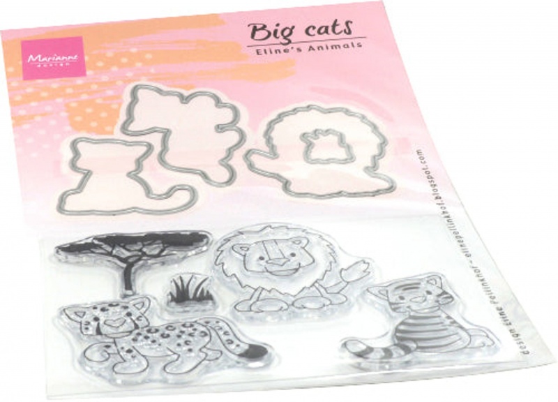Eline's Animals - Big Cats Die & Stamp Set