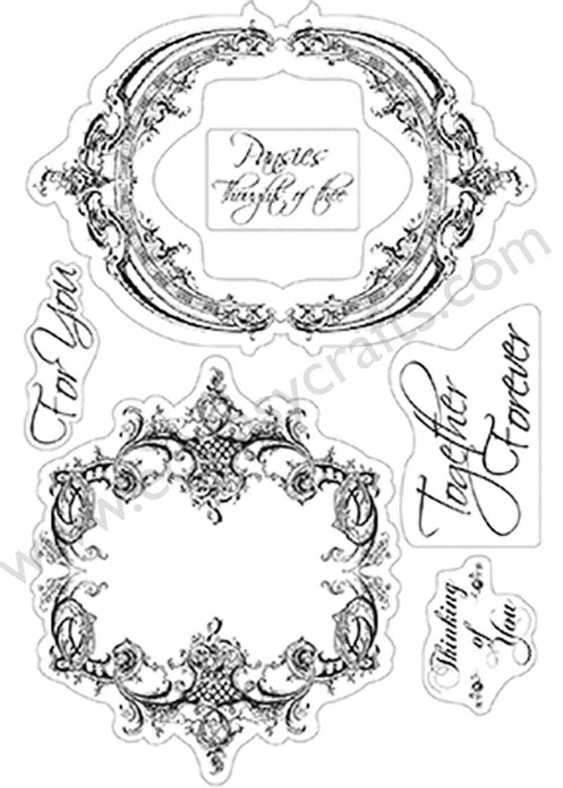Couture Creations Stamp Set- Frames & Sentiments