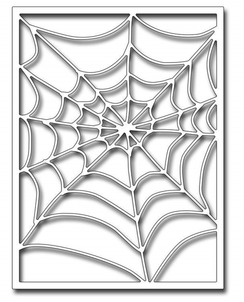Frantic Stamper Precision Die - Spiderweb Card Panel