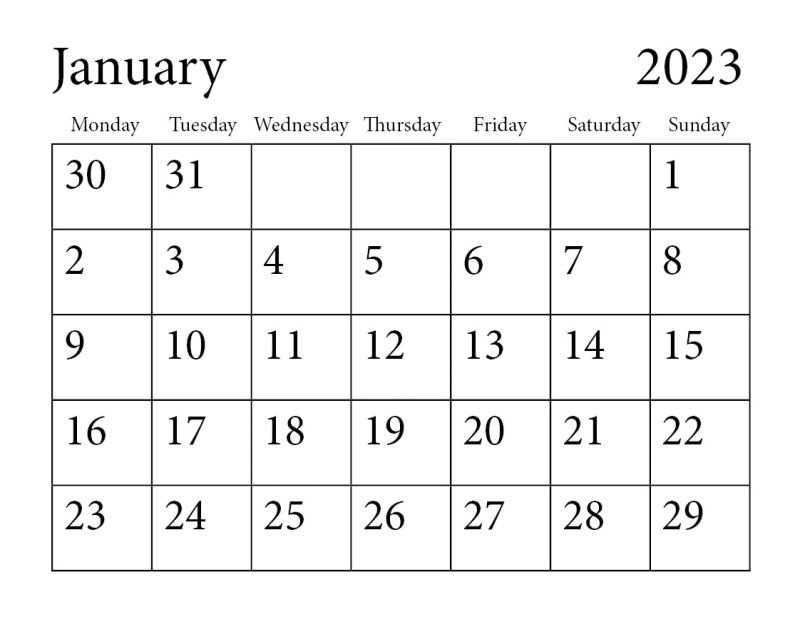 3Quarter Designs - Petite Pad - Tiny Calendar 2023