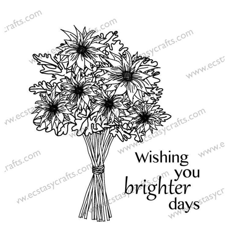 Sue Wilson Stamps - Sunflower Bouquet