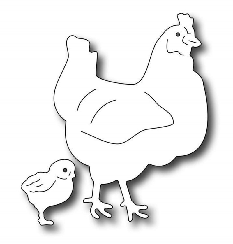 Frantic Stamper Precision Die - Barnyard Chicken And Chick