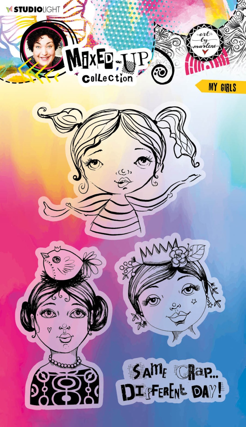 Abm Clear Stamp My Girls Mixed-Up Collection 148X210x3mm 4 Pc Nr.288