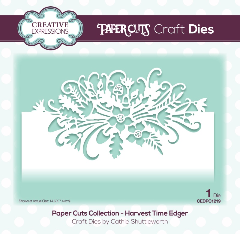 Creative Expressions Paper Cuts Harvest Time Edger Craft Die