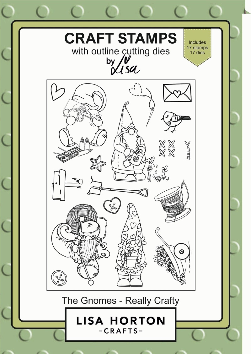 Lisa Horton Stamp And Die Set - The Gnomes - Really Crafty